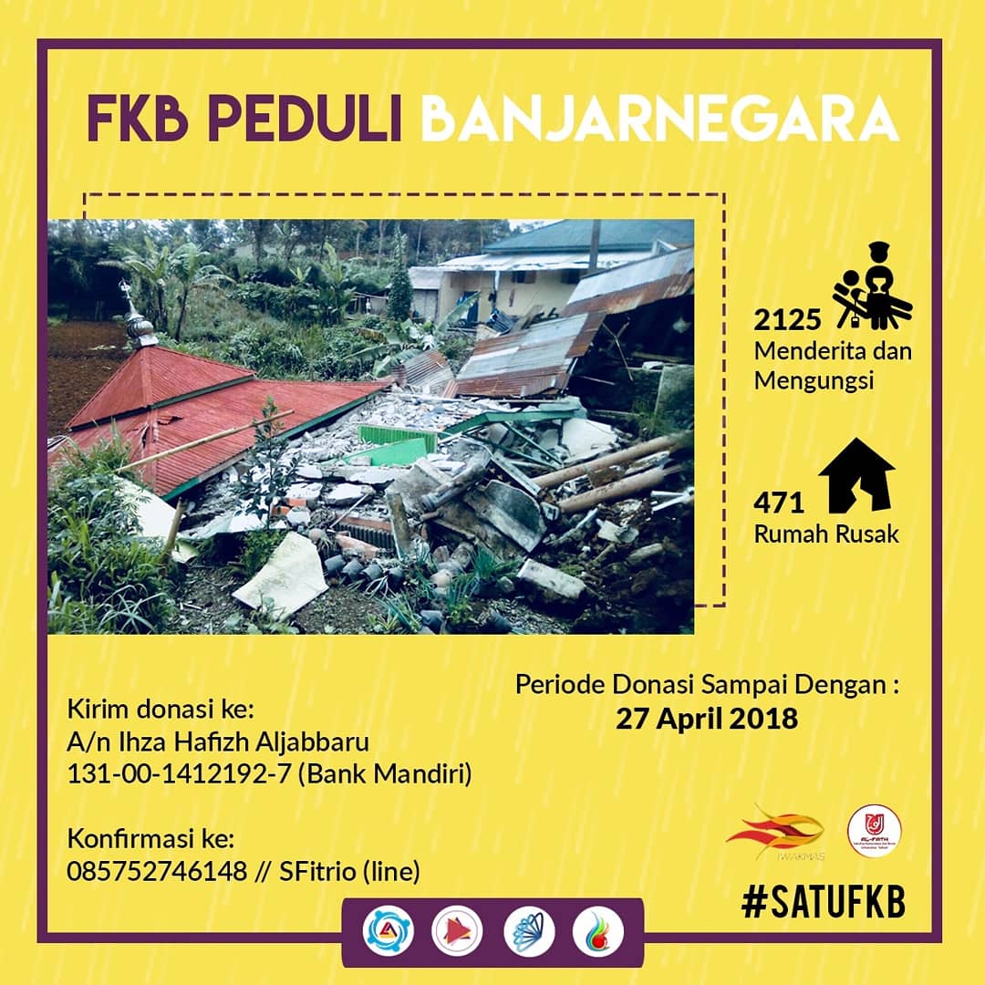 [FKB PEDULI BANJARNEGARA]

Telah terjadi gempa pada Rabu (18/4) pukul 13.28 WIB. Gempa berkekuatan 4,4 SR dengan pusat gempa di darat pada kedalaman 4 km pada jarak 52 km utara Kebumen. 

Untuk informasi lebih lanjut instagram.com/p/BiBP9jJASlK/

#TANGGAPBENCANA
#SATUFKB