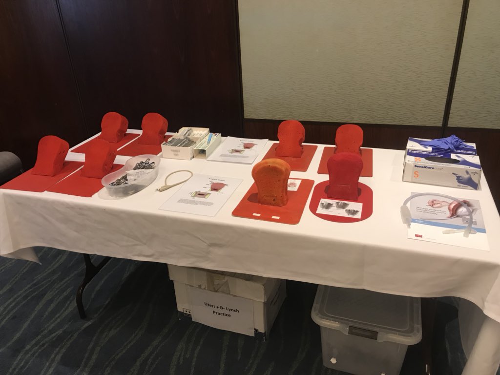 Lots of uteri bleeding, ready for B-Lynch’s in #BunkerBay. #ranzcog18 #pph #diplomatesday