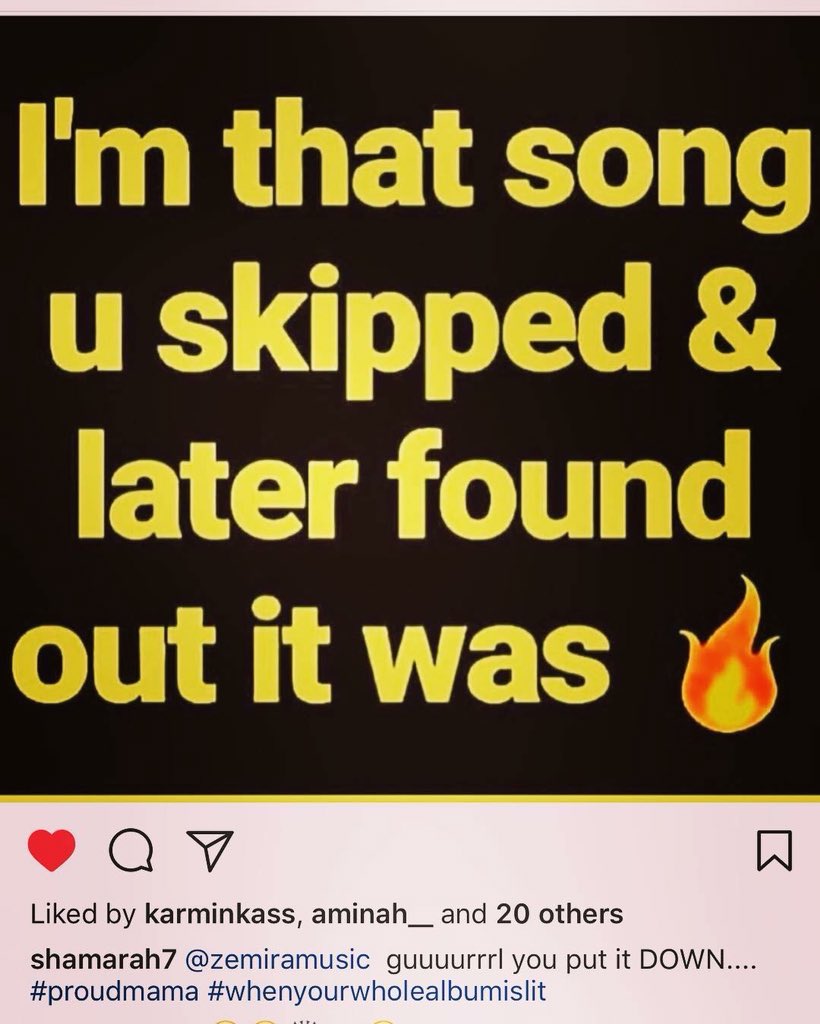 ZemiraMusic's tweet photo. When your mom says your album is lit!!!! π©ππππΎππππ ...what a a phenomenal woman you are
#ShamarahIsrael π#ThePoetonTroubleinTheFlesh #SideA
#1000CdsSoldGOAL #BillboardCharts #WeCanDoit
#TrueLoveChanges
https://t.co/KWUU4B2VUT https://t.co/XOtDgMZ8vd