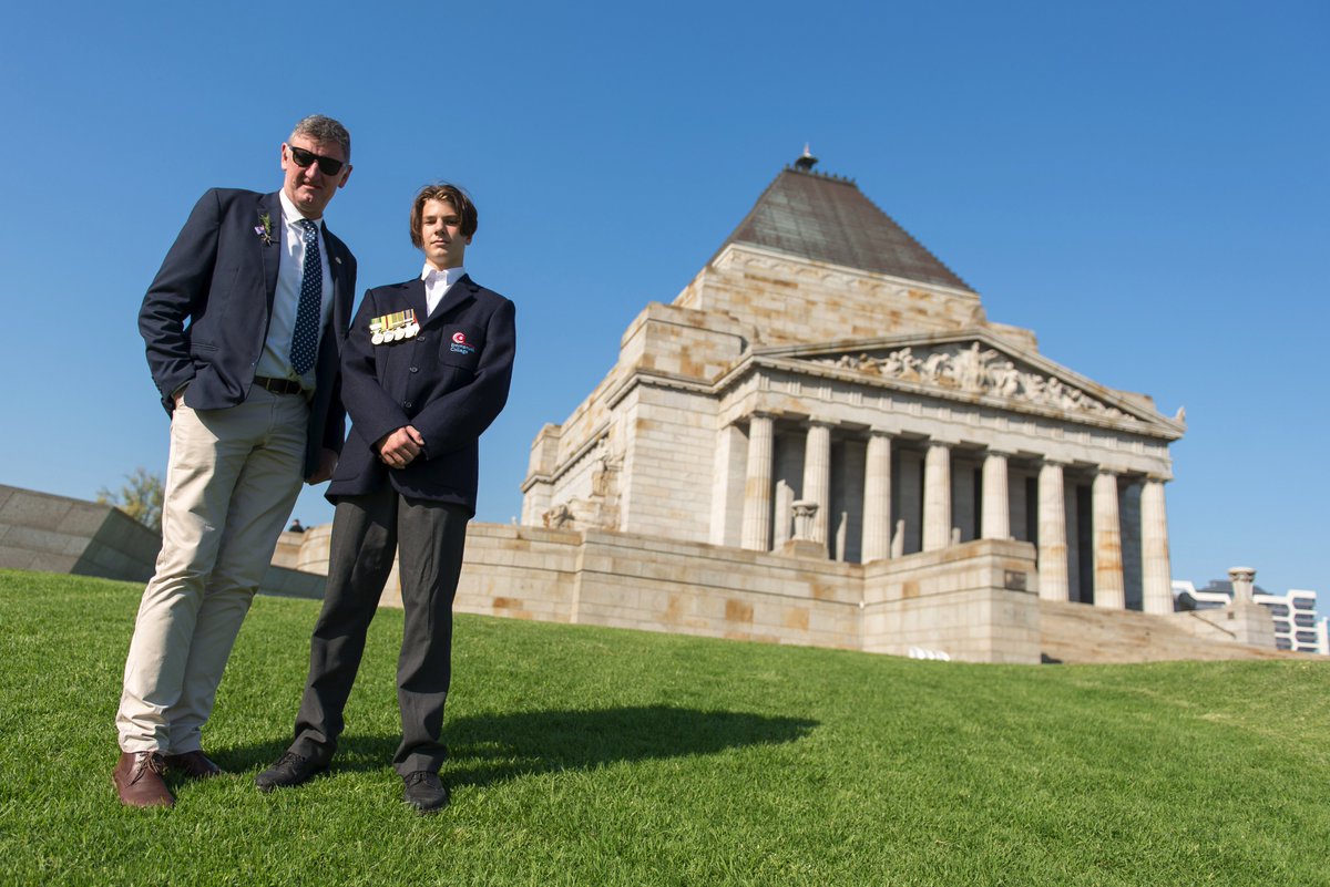 LegacyMelbourne's tweet photo. @EssendonFC legend and business consultant @SimonMadden27 attended the 87th Annual ANZAC Commemoration Ceremony for Students as a Legacy Ambassador last week at the Shrine of Remembrance... https://t.co/YfptkFqxd0 https://t.co/M3hFxAUaxO