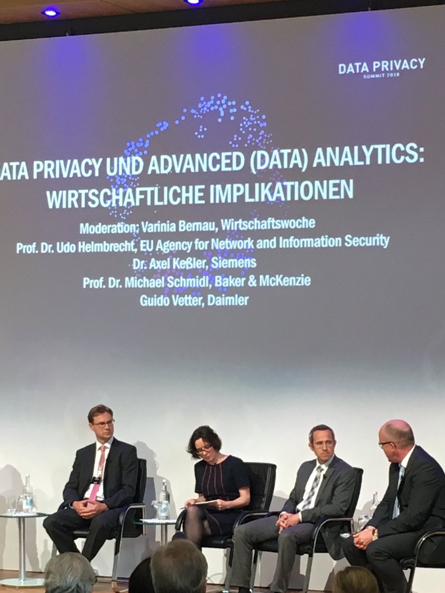 GermanTechBLN's tweet image. This morning our Programs &amp;amp; Research Manager @a_mihajlova is at the Hasso-Plattner-Institute @HPI_DE Data Privacy Summit in Potsdam, focused on how GDPR and Data Security are affecting the German market, from SMEs to big corporates. #GDPR #DataPrivacySummit