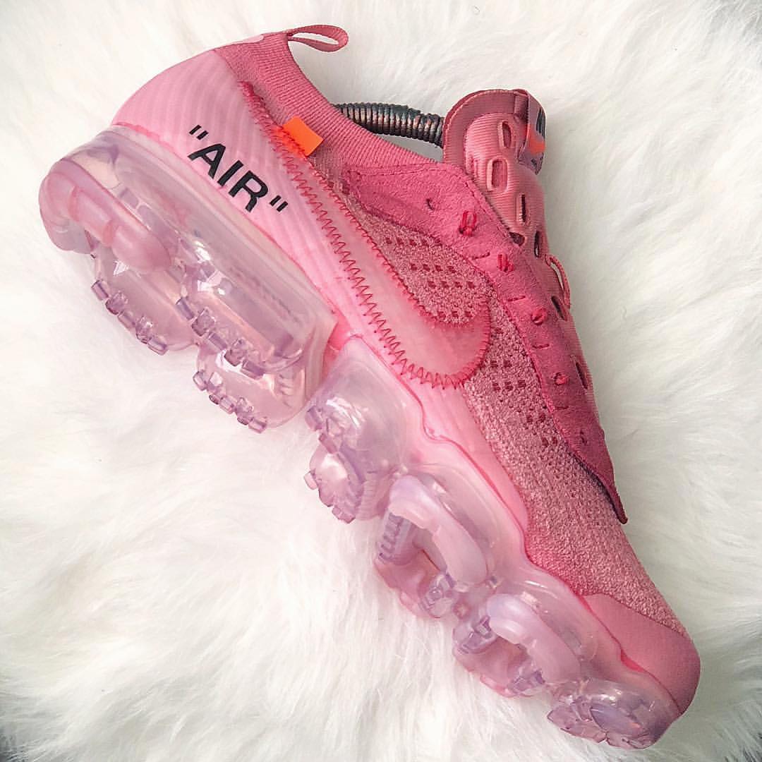 pink vapormax off white