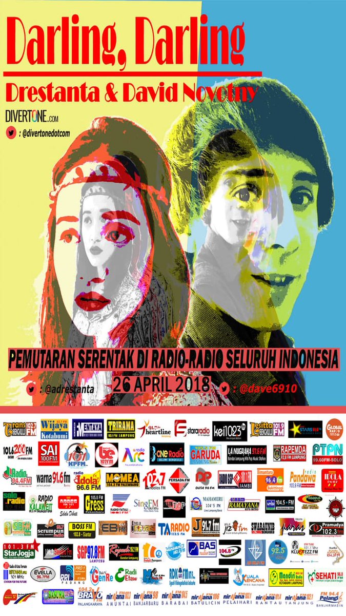 Pemutaran Serentak <a href="/adrestanta/">Drestanta Wibisono</a> &amp; <a href="/dave6910/">David Novotny Music</a> - Darling, Darling | <a href="/divertonedotcom/">divertone</a>