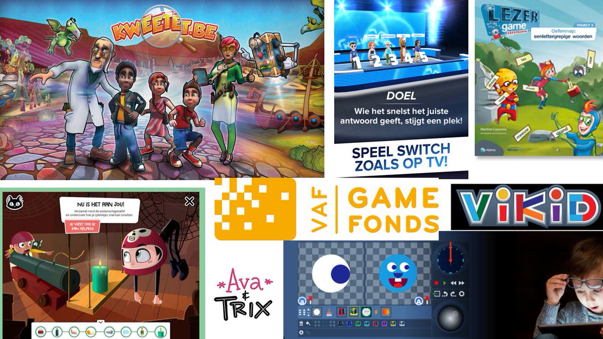 DecraemerJan's tweet photo. Deze #seriousgames kregen al steun van het #gamefonds. Dien je project in bij het #VAF tegen 11/6/2018 of 24/9/2018. #FlemishGamesIndustry @FLEGAvzw @Ava_Trix #kweetet #gamedev @VlaamsAVFonds #lezergame #vikid #gamesinonderwijs
https://t.co/4aB2H5eUqW https://t.co/JzMBUmfDCe