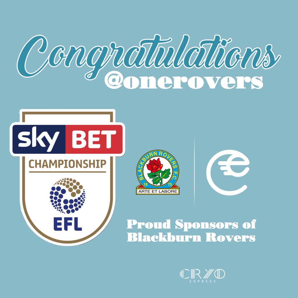 cryoexpresshq's tweet photo. Congratulations to @Rovers with their promotion. #Championship #EFL #cryotherapy #cryoexpress https://t.co/YSuIfsRKqd