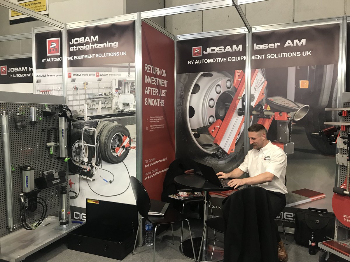 TheCVShow's tweet photo. Visit the friendly team at the @AES_UKLTD stand in hall 4 and talk to them about wheel alignment and induction heaters! #CVShow https://t.co/siZP3Pz5HY