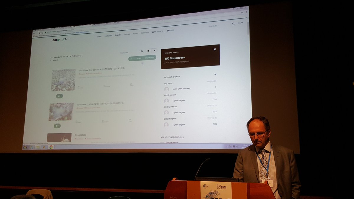 eurotaxonomy's tweet photo. Quentin Groom @cabbageleek from @BGM_coll_res @botanicgarden01 provided an intriguing demonstration of the #DOEDAT #citizenscience platform https://t.co/JbKKXSFMug #CETAF43 @NHM_London https://t.co/hlBeifrGXk