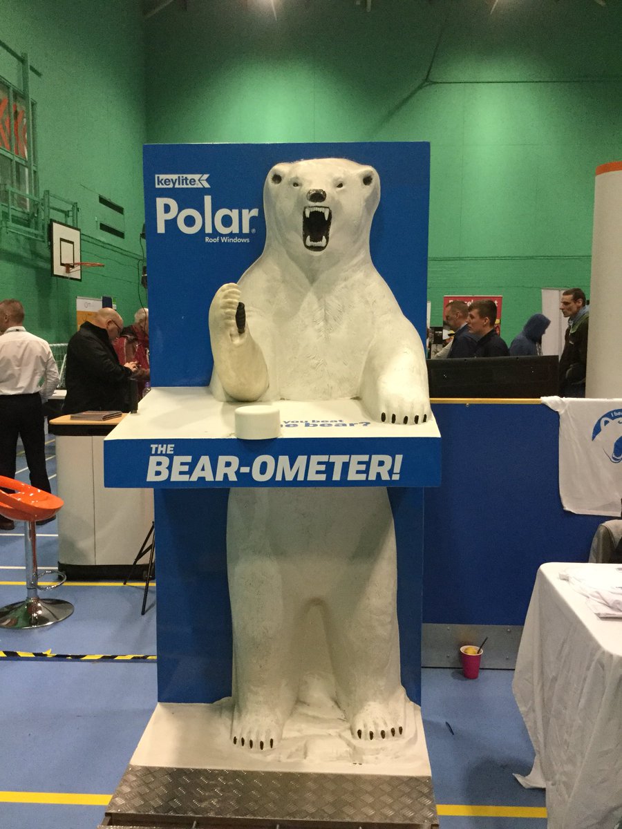 SDerbysBAS's tweet photo. fancy your chances against the polar bear? get down to #swadjobsfair @Keylite https://t.co/B5LUsndRKD