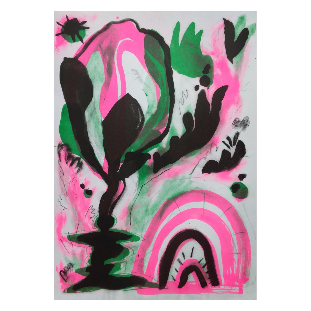 KateTimney's tweet image. Spent yesterday making riso prints with the wonderful @risottostudio &amp;amp; Atelier Bingo 💥😍