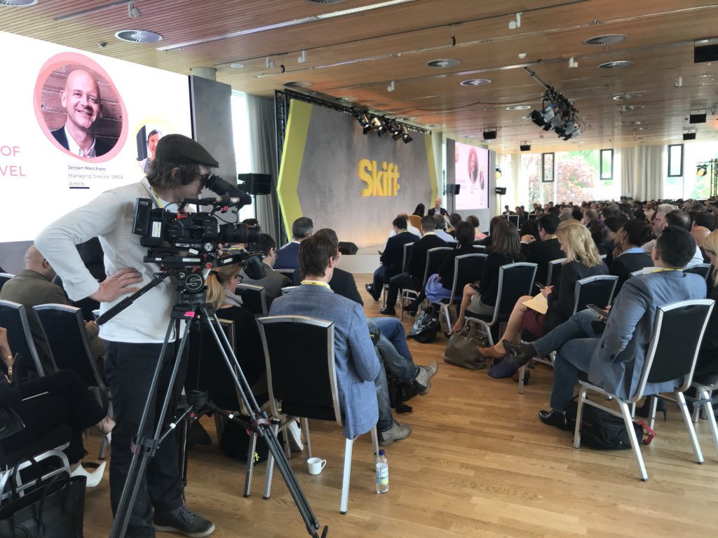 Extremely well run events so far &amp; fantastic program drumbeat today at Skift Berlin #Skiftforum