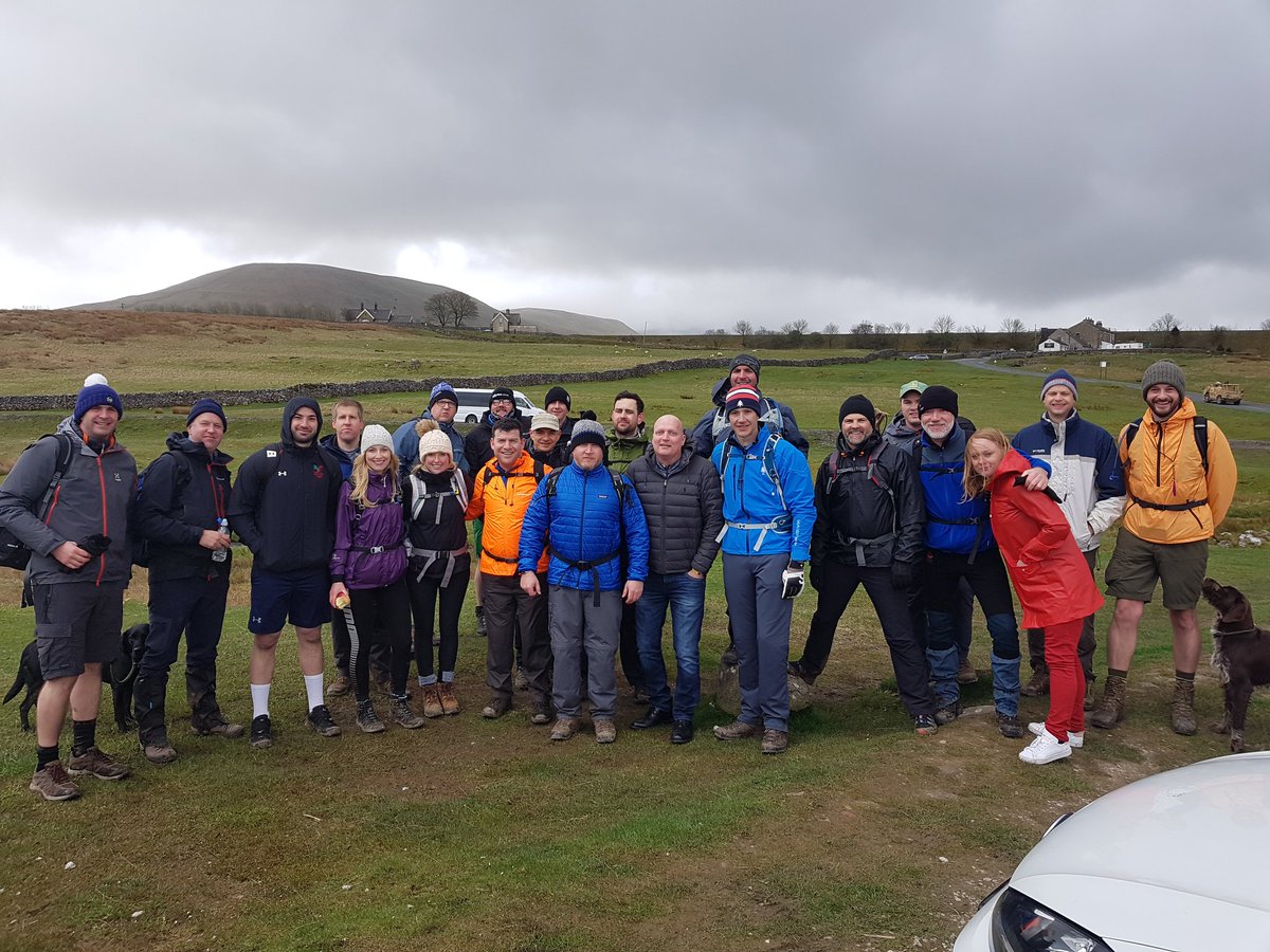 21 people led by my pal Ian Sherry. Yorkshire 3 peaks. Raised £40k and rising. So grateful. <a href="/SteveBurneRooms/">SteveBurneRooms</a> <a href="/RMHCUK/">Ronald McDonald House Charities UK</a>