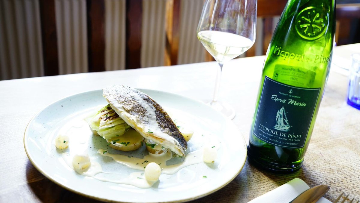 Our Pan fried sea bass fillet with herb new potatoes, confit onions &amp; horseradish sauce is healthy &amp; delicious! Make sure to give it a try before the end of the month.