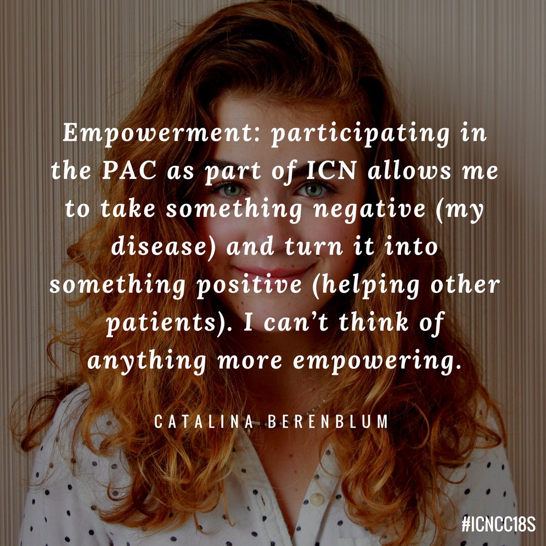 ICNPatients's tweet photo. Today’s @ImproveCareNow core value is Empowerment. Catalina shares why empowerment is important to her.
#ICNCC18S #ImproveCareNow #PatientAdvisoryCouncil #IBDpatients #PatientAdvocates #IBD #Crohns #UC #PACimPACts https://t.co/JhSrkhbOob