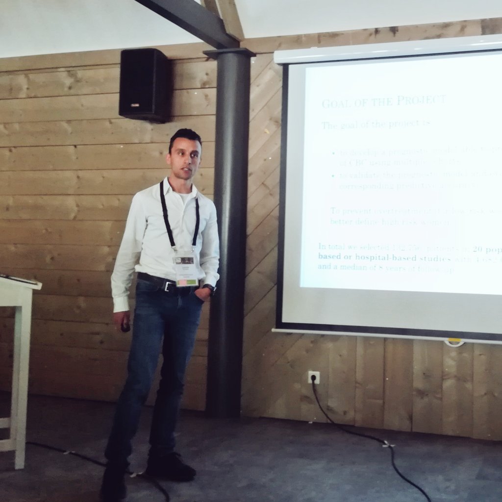 statsyss's tweet photo. Improved prediction of contralateral breast cancer is important to prevent overtreatment while identifying the women who do need extra treatment. Daniele Giardiello investigates models that can take into account study heterogeneity. #SAfJR2018 @ESteyerberg @NKI_nl @borstkanker https://t.co/QPEvyxKkU4