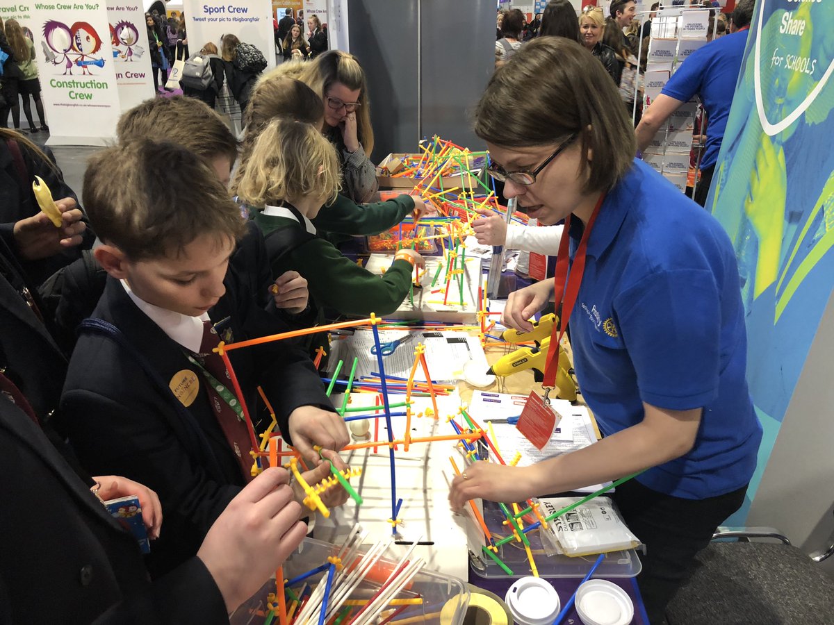 RotaryGBI's tweet photo. Our #TechnologyTournament team are at today's #BigBangSolent fair. 

Come and test yourself at one of our fiendish challenges and see how Rotary is helping young people engage with #STEM! @EBPSouth @BigBangFair https://t.co/teK4MBI00H