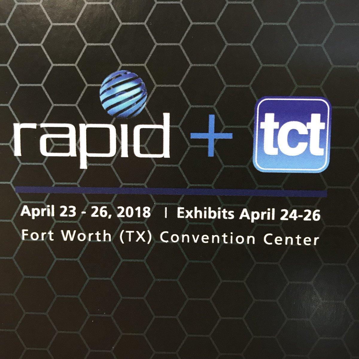 We're here at RAPID + TCT 2018 in Fort Worth! Join us in booth 150