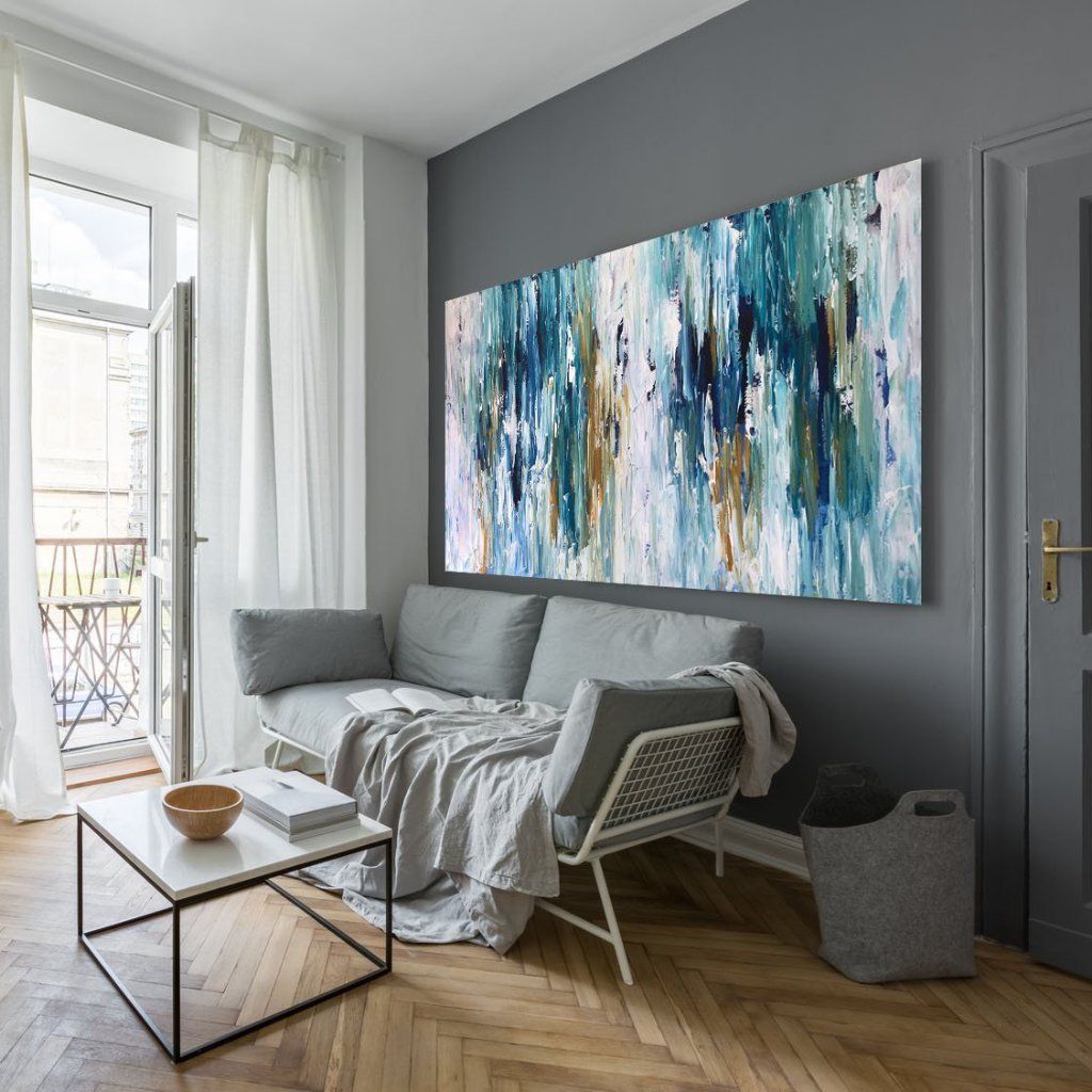 Exertion XI 🎨 This large original painting was created using a palette knife and has heavy texture. Dimensions: 152x102 cm 👉 bit.ly/omarobaid-exer… #art #painting #abstractart #london #artist #livingroom #houseideas