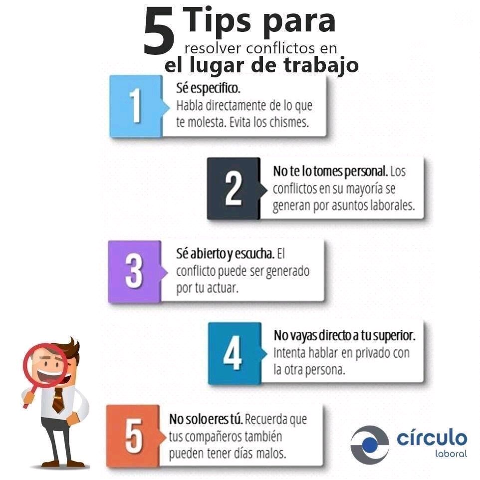 5 sencillos #tips para resolver conflictos en el lugar de trabajo.Gracias por los consejos <a href="/openupbarcelona/">openupbarcelona</a> expertos en #mediación#coaching .