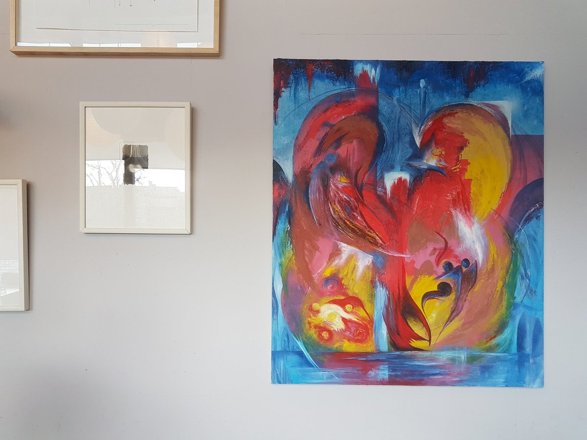 eamonnbshanahan's tweet photo. Thanks to the fabulous Ruth and Stef my most recent painting 'Loyalty &amp; Trust' is now hanging at @Stefhanscafe in the Source, Thurles. 

First time releasing a painting from this three year collection into the world. Pop in and have a look see! 

#irishartist #oilpainting https://t.co/oGnCReD0fI