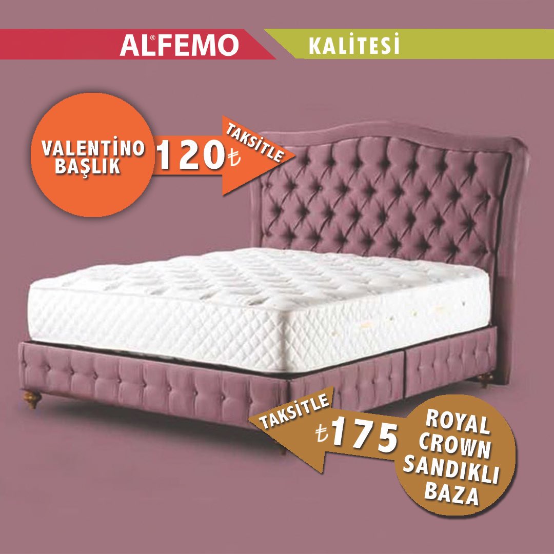 Royal Crowm Sandıklı Baza ve Valentino Başlık Şimdi Alfemo’da İndirimde ...
Şimdi bir Alfemo Kalitesine Sahip Olmanın Tam Zamanı
#alfemo #yatak #başlık #baza #moryatak #bazabaşlık #bazamodel #mobilya #yatakodası #design #dekorasyon #dekorönerileri #dekorasyonfikirleri #bedroom