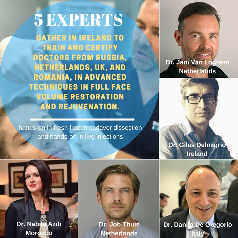 Looking forward this weekend to meet up with the 5 EXPERTS in aesthetic medicine in Cork, UCC to train 30 doctors from Russia, Netherlands, UK and Romania. #ecams #ecamstraining #aesthetictraining #injectables #botox #fillers #facialrejuvenation #faceliftwithoutsurgery