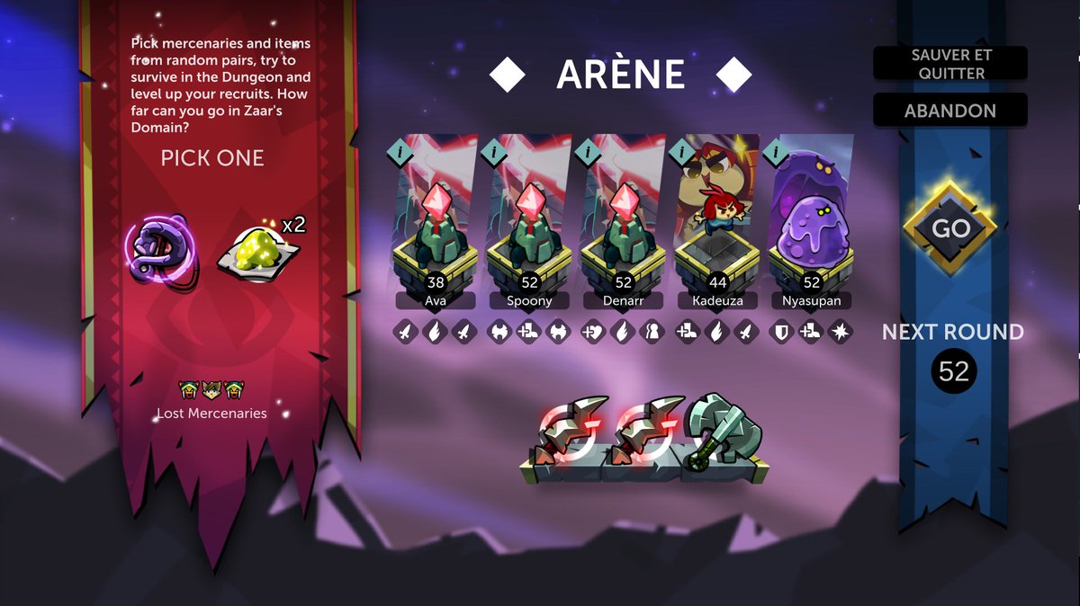 DungeonofZaar's tweet photo. @SoltOfficiel reached lvl 52 in Arena mode :D I think we have a record ⚔️ https://t.co/jJHUAI0bNu