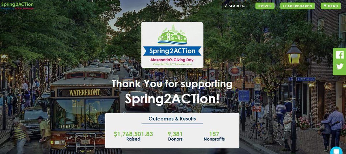 ACTforAlex's tweet photo. $1.76M!!! Another great year for #Spring2ACTion!  Thank you #AlexandriaVA for all you do to support nonprofits &amp; make our community so special!! https://t.co/ujrq7s7eHN