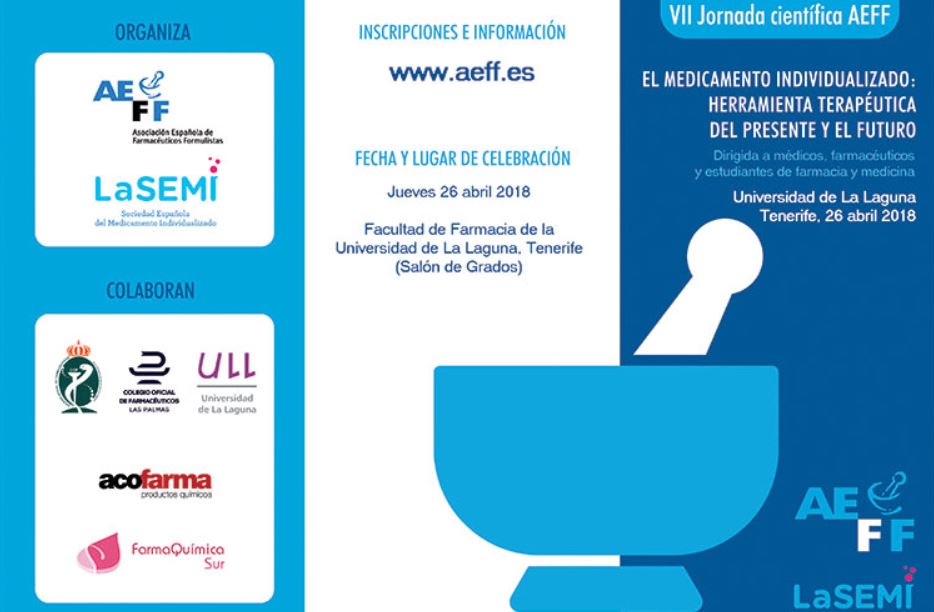 PresidenteCGCOF's tweet photo. El medicamento individualizado: herramienta terapéutica del presente y el futuro. VII Jornada Científica @AEFFormulistas #MedicamentoIndividualizado #FormulaciónMagistral https://t.co/49HXjdPHHk
