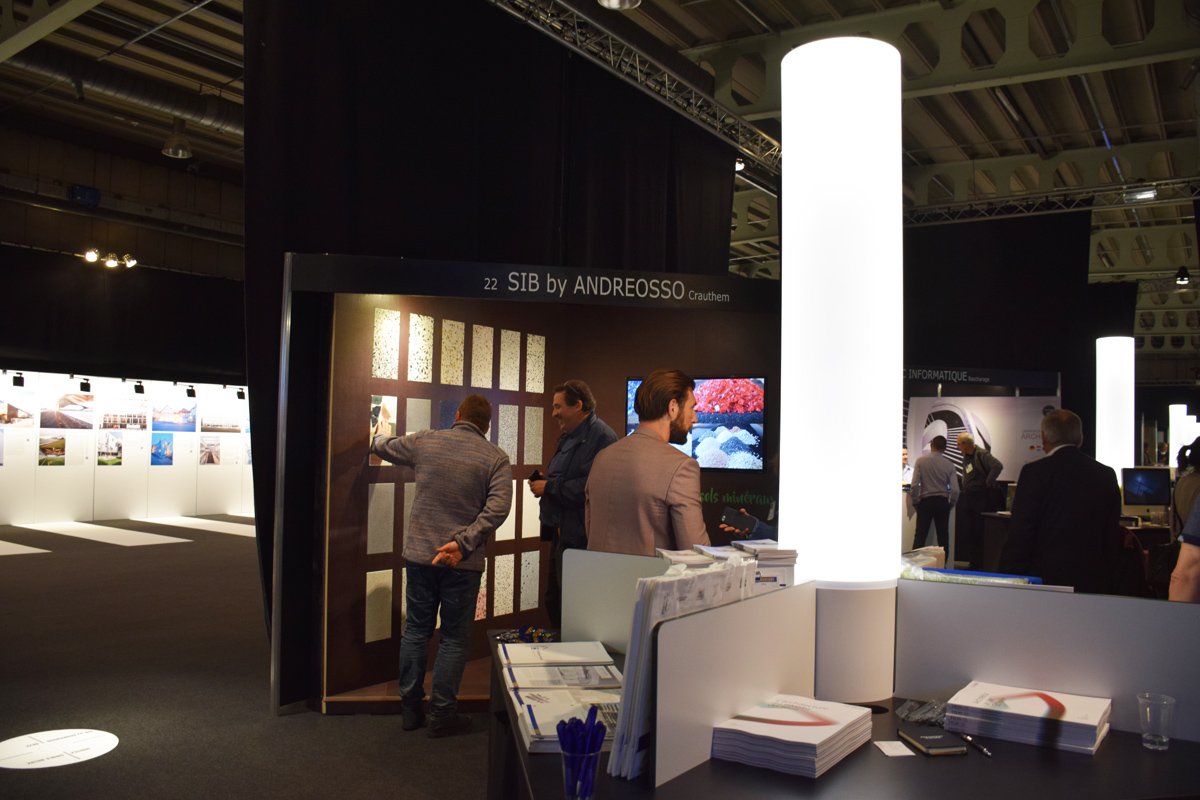 andreosso's tweet photo. Ami(e)s professionnel(les) Architectes, architectes d'intérieurs, .. Toute l'Equipe d'Andreosso Marbres vous attend sur le stand 22, cet après midi pour la dernière journée d'Architect@work 2018 @ATW_INTL #ATWLU https://t.co/2VYojD9ECE