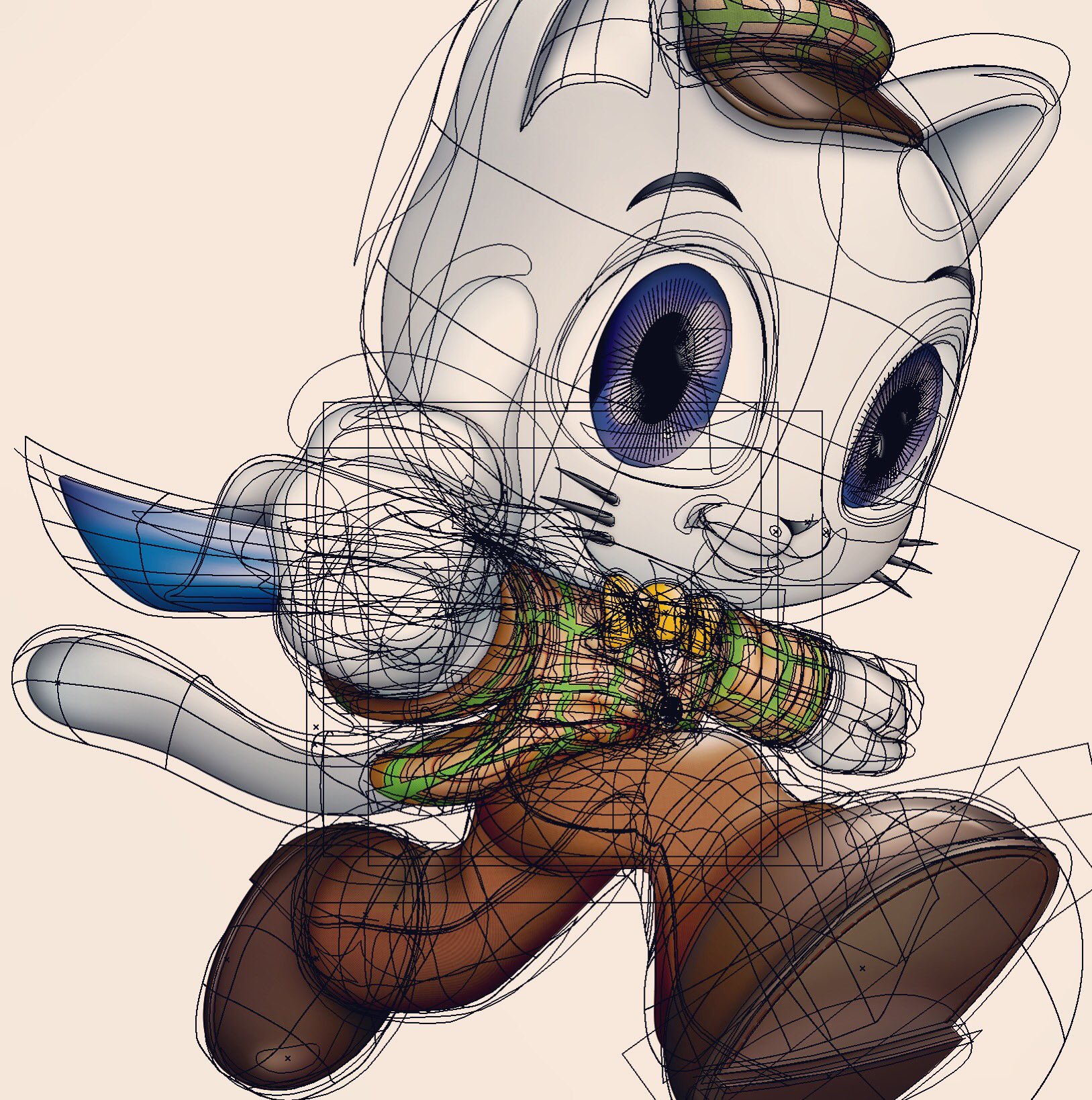 ふっかちゃんイラストレーター Gonsy En Twitter ちょっと暑いくらいの春の陽気 ウトウトしてるgonsyです 深谷市のもうひとつの キャラクター 埼玉工業大学のフカニャンのイラストをillustratorで描きました Sit 埼玉工業大学 フカニャン