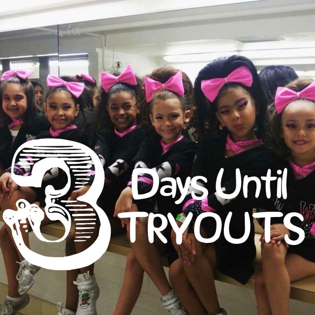WCFame's tweet photo. The WCF Countdown Begins to Season 6 TRYOUTS! Are you Ready to join the FAME-ily???? #pinkandblackneverlookedsogood #goingforgoldandperfection #allstarcheer #eliteleveltraining #dontjustwatchusjoinus #famelife #fame4life https://t.co/5yBnFZ1bdT