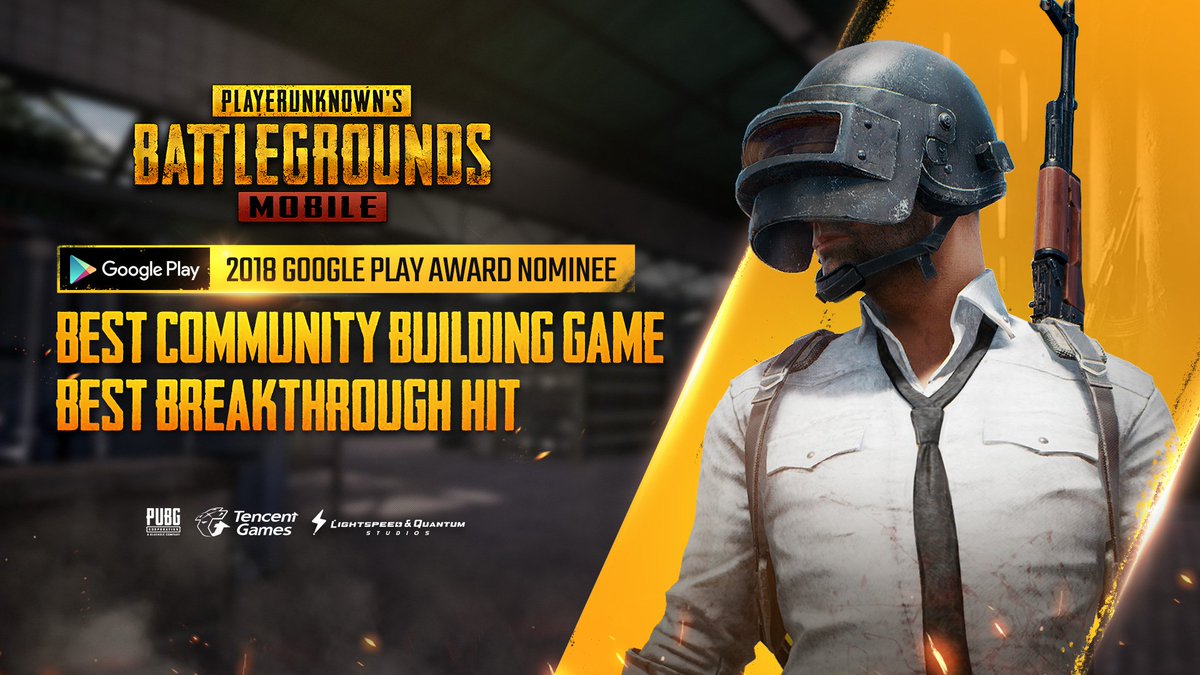 Pubg Mobile On Twitter We Are Very Excited About Our Googleplay - for best community building game and best breakthrough hit for pubgmobile it s all thanks to our wonderful player community and we couldn t have