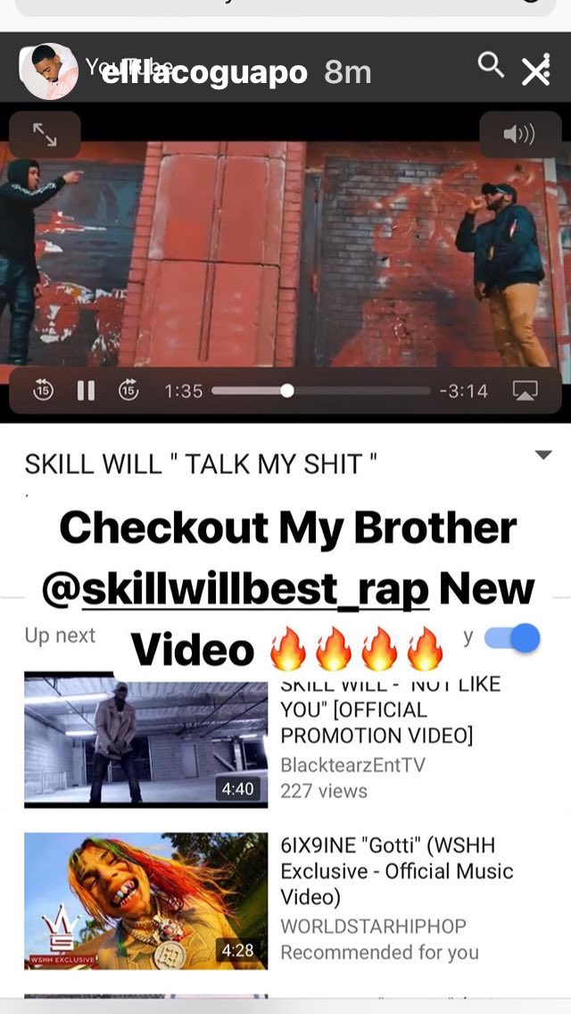 SkillWillAMG's tweet image. SKILL WILL ahh !! Shout out my bro @elflacoguapo billy for showing my new single some love Talk My Shit " just hit your link below to see the video new videos coming soon SKILL WILL AAH youtu.be/mKvEizVgqeI  @skllwillbest_rap