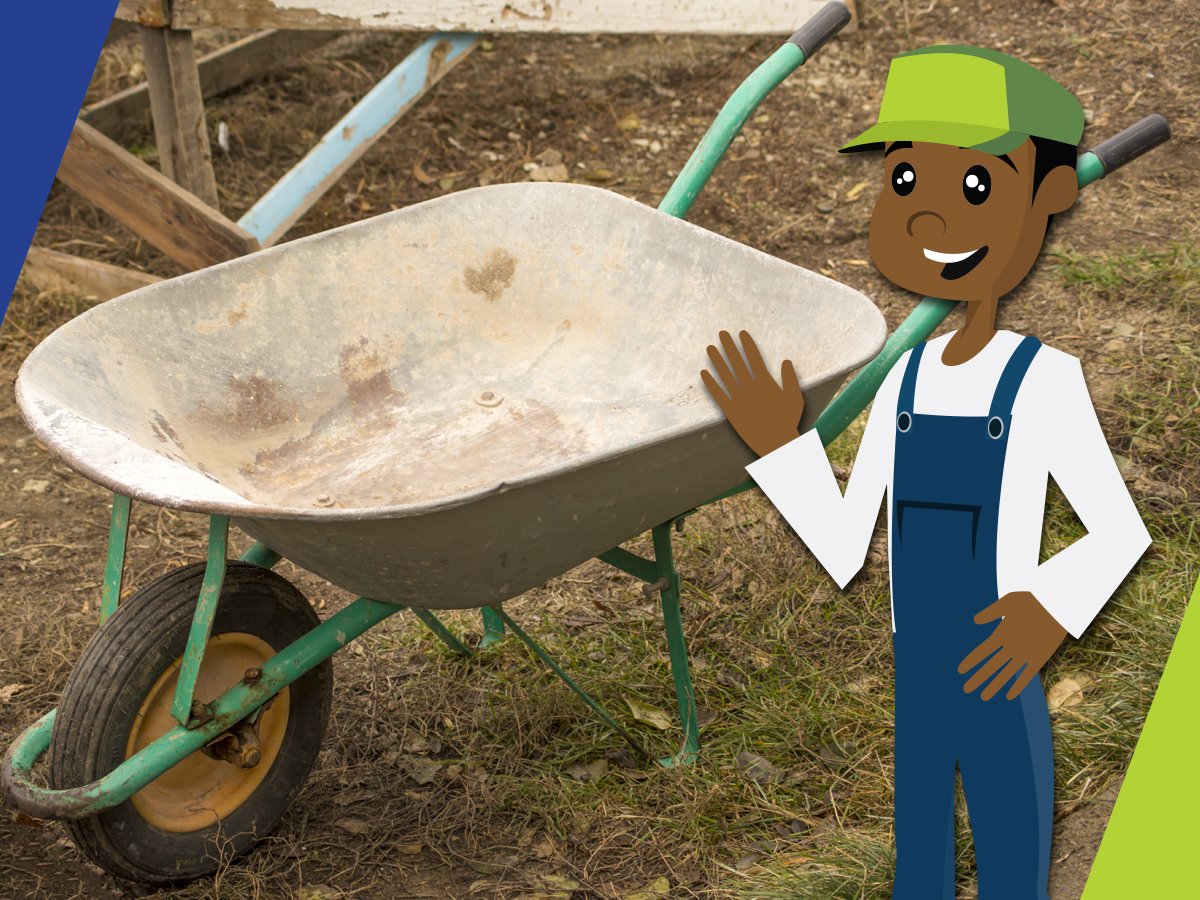 techtool2000's tweet image. As soon as you've emptied out the cement, pour water into your wheelbarrow and over your tools and scrub them clean with a stiff-bristled brush. That way you can use your wheelbarrow again and not have to turn it into a flower pot.