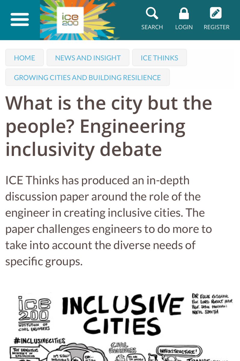 PMcCivilEng's tweet image. Sustainable resilient inclusive cities tinyurl.com/yc2qqp26 #ICE200 Civil Engineering @ICE_engineers opens up thought and debate with its “ICE Thinks” initiative #thisiscivilengineering