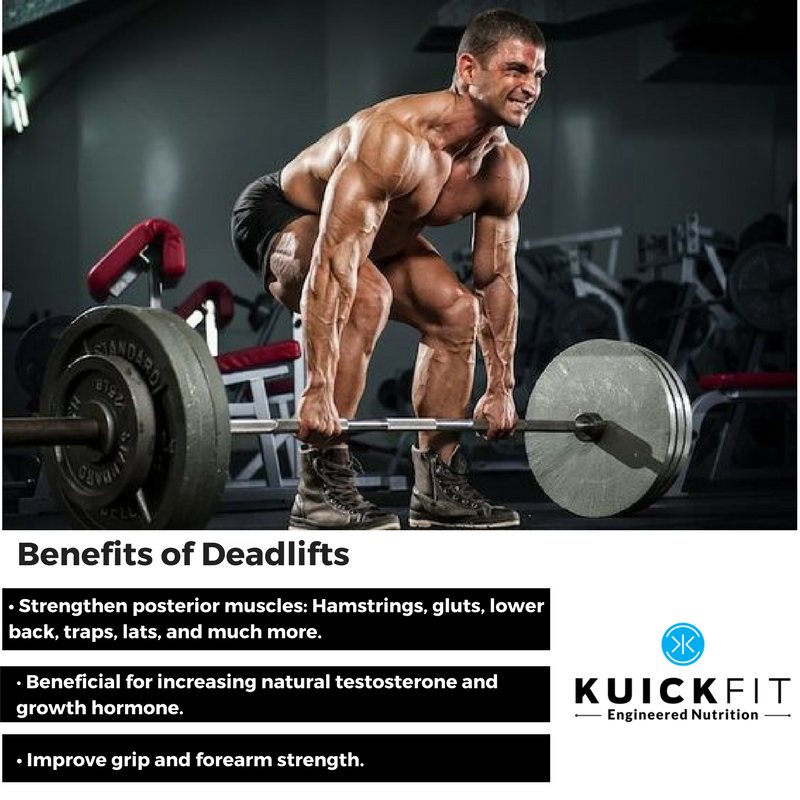 Kuickfit's tweet photo. Benefits of Deadlifts
A deadlift is a strength-training exercise that primarily targets your hamstrings, lower back, quadriceps and glutes.
#StrengthTraining #DeadliftsBenefits #squats #powerlifting #crossfit #strength #Kuickfit #EngineeredNutrition #SupplementsStore https://t.co/owUnwZ5WmI