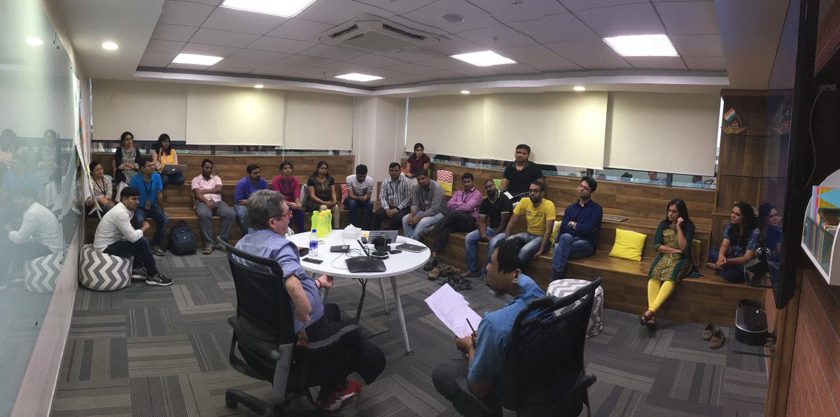 thoughtworks's tweet photo. We had great time talking to @neal4d last night at our #Hyderabad office, on #EvolutionaryArchitectures and the need to support constant #change. https://t.co/kgJdYLn2Rn