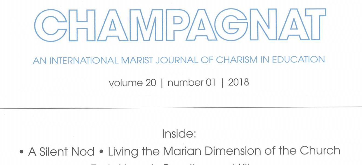 MaristTertiary's tweet photo. An article by Simon Martino @simmm88 titled 'Living the Marian Dimension of the Church' has been published in our Marist Journal 'Champagnat'.  Congratulations Simon. #MaristTertiary @WeMarists https://t.co/ZqWINmrLEh
