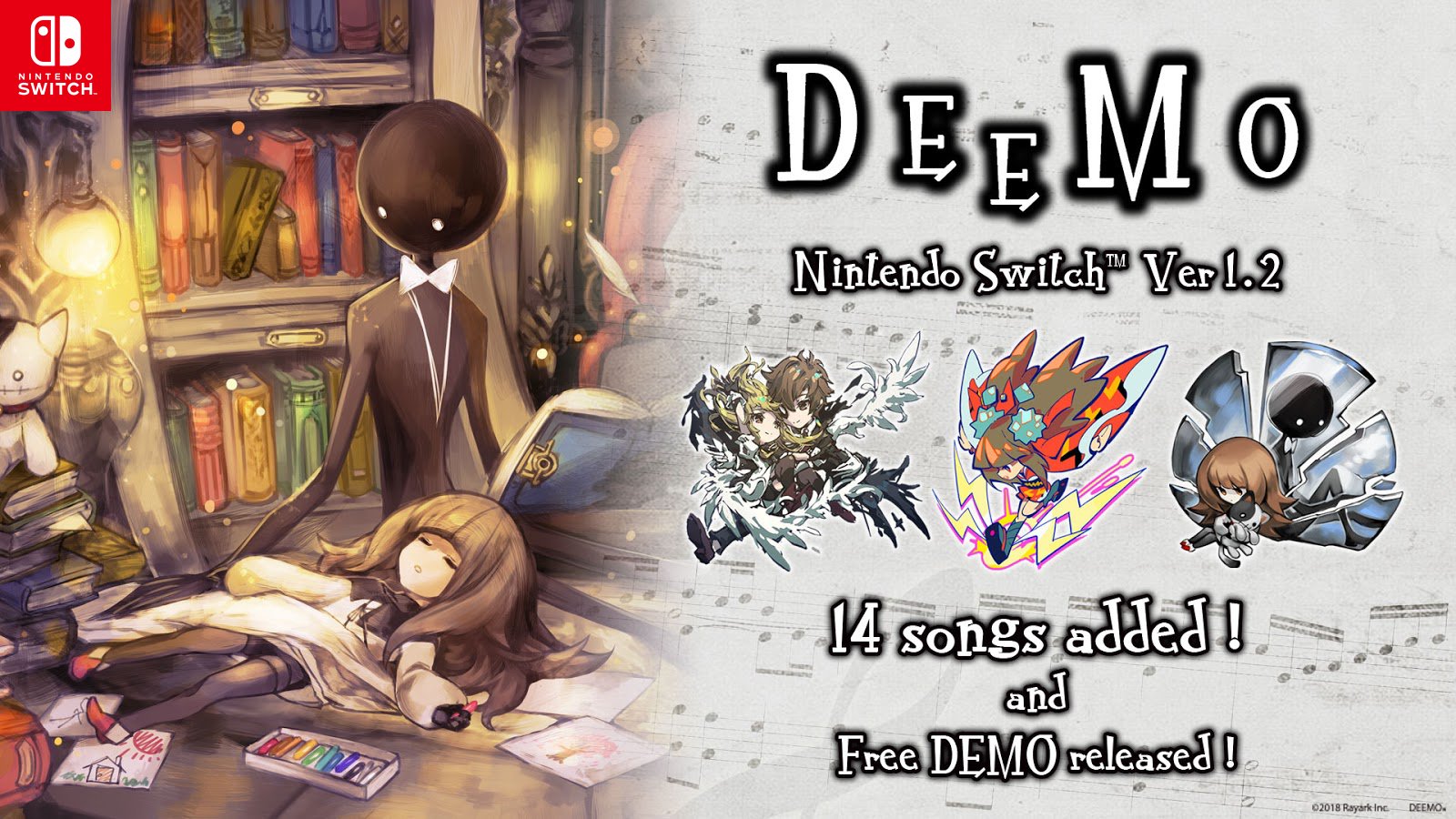 Nintendo Switch - DEEMO Switch ディーモ DEEMO for Nintendo Switch - Nintendo Official Site