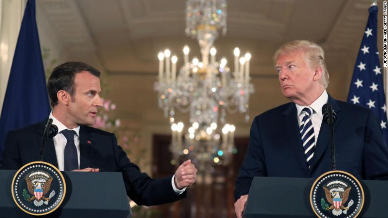 French President Emmanuel Macron thinks Trump will pull out of the Iran nuclear deal cnn.it/2KdiDga