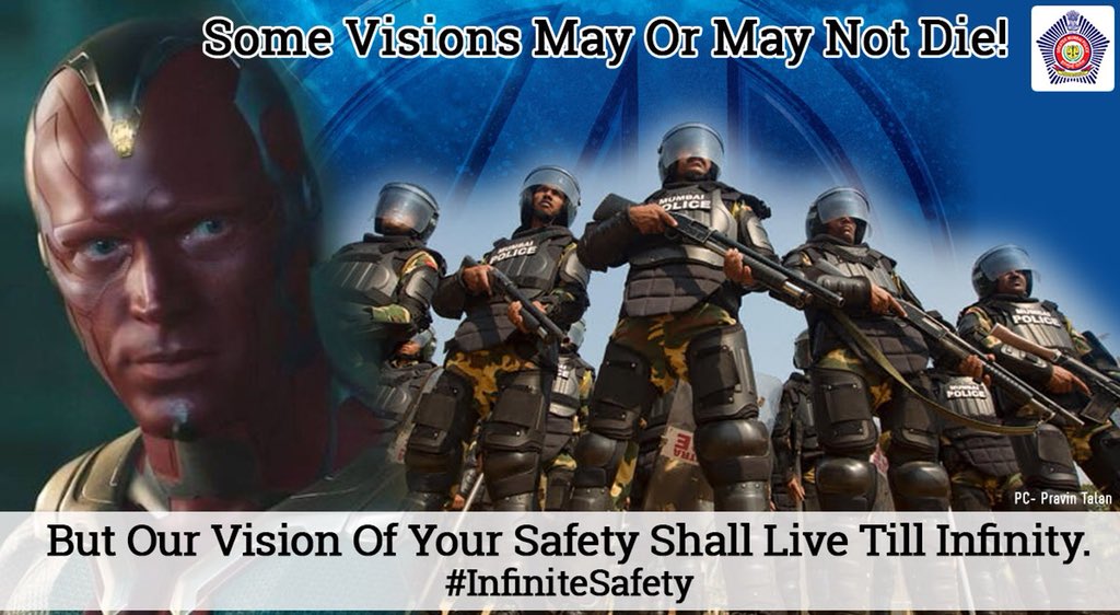 MumbaiPolice's tweet photo. A vision that will live forever! #InfiniteSafety for Mumbai https://t.co/ujDjjWiDbR