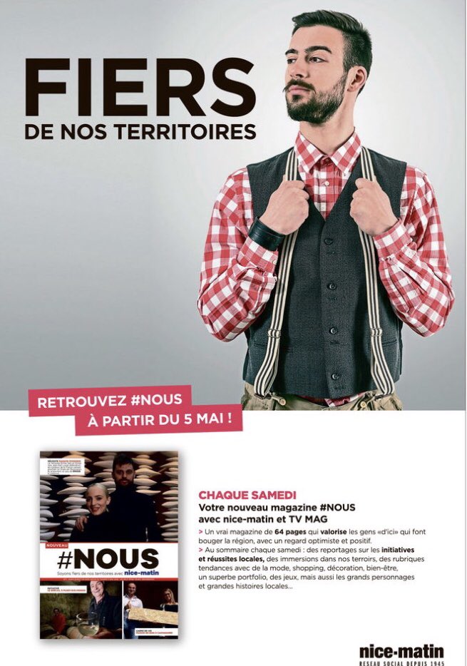 DenisCarreaux's tweet photo. Hyper fier du travail des équipes autour de #Nous, le nouvel hebdo du samedi en vente avec @Nice_Matin @Var_Matin et @Monaco_Matin dès le 5 mai. Réussites, initiatives, patrimoine, cadre de vie : 64 pages sur ce qui bouge et ceux qui se bougent dans nos territoires. #PQR #presse https://t.co/jPuDzmAJrs