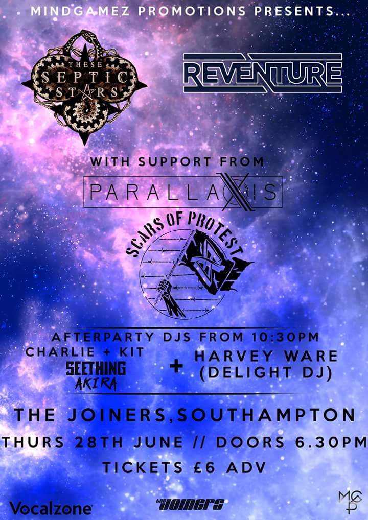 eknajp's tweet photo. Reventure - back in town June 28th! @Reventure @MusicHubSouth @musicinthecity @SotonMusicMag @solentmusic #thosewhoseek https://t.co/c46EZyl2Bi