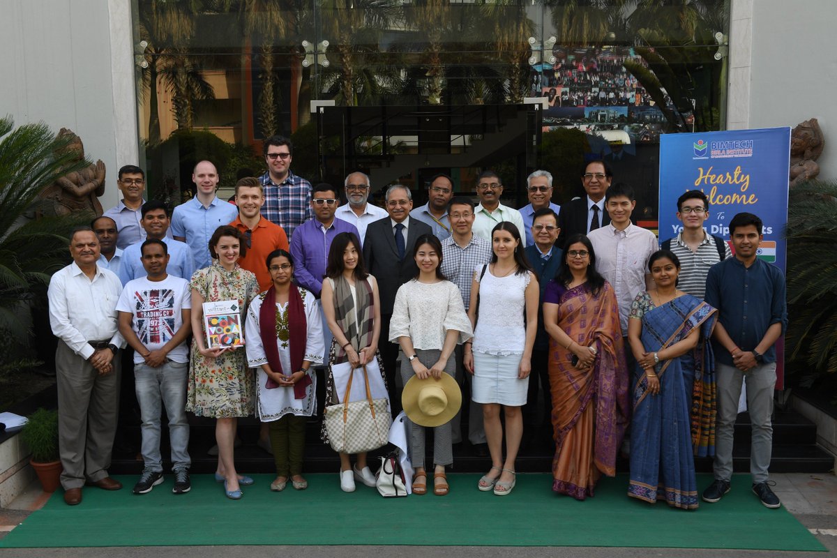 BIMTECHNoida's tweet photo. 15 young delegates from Russia, China and India (RIC) visited BIMTECH campus on 25th April, 2018. They discussed about the possibilities of #AcademicCollaboration and offered all possible help towards deepening BIMTECH's international engagement with RIC nations. #ForeignDelegate https://t.co/ih9V14SiGW