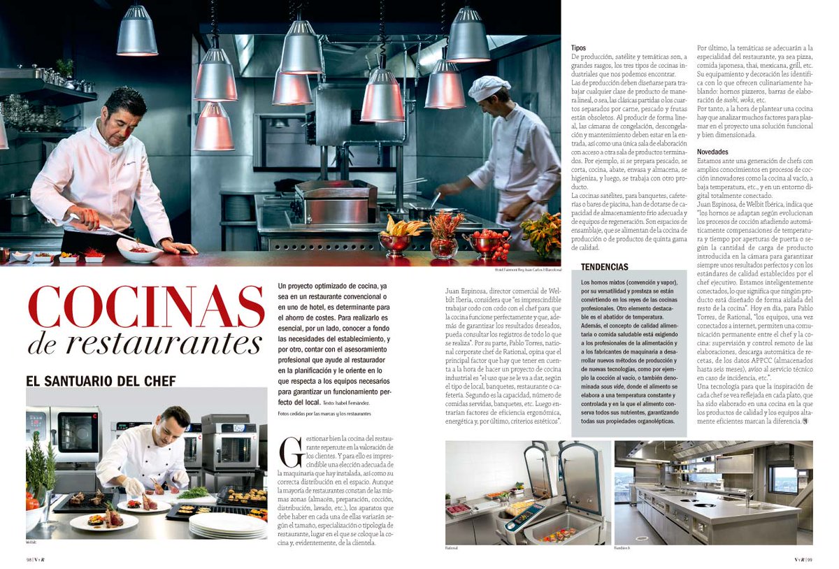 revistavinos's tweet photo. Especial cocinas de un restaurante todo el reportaje en https://t.co/SIWXZ1MbU5 @adisacooking @RATIONAL_AG @FagorIndustrial @Welbilt_Iberia @mychefsat @randstech https://t.co/XLScQetXU5