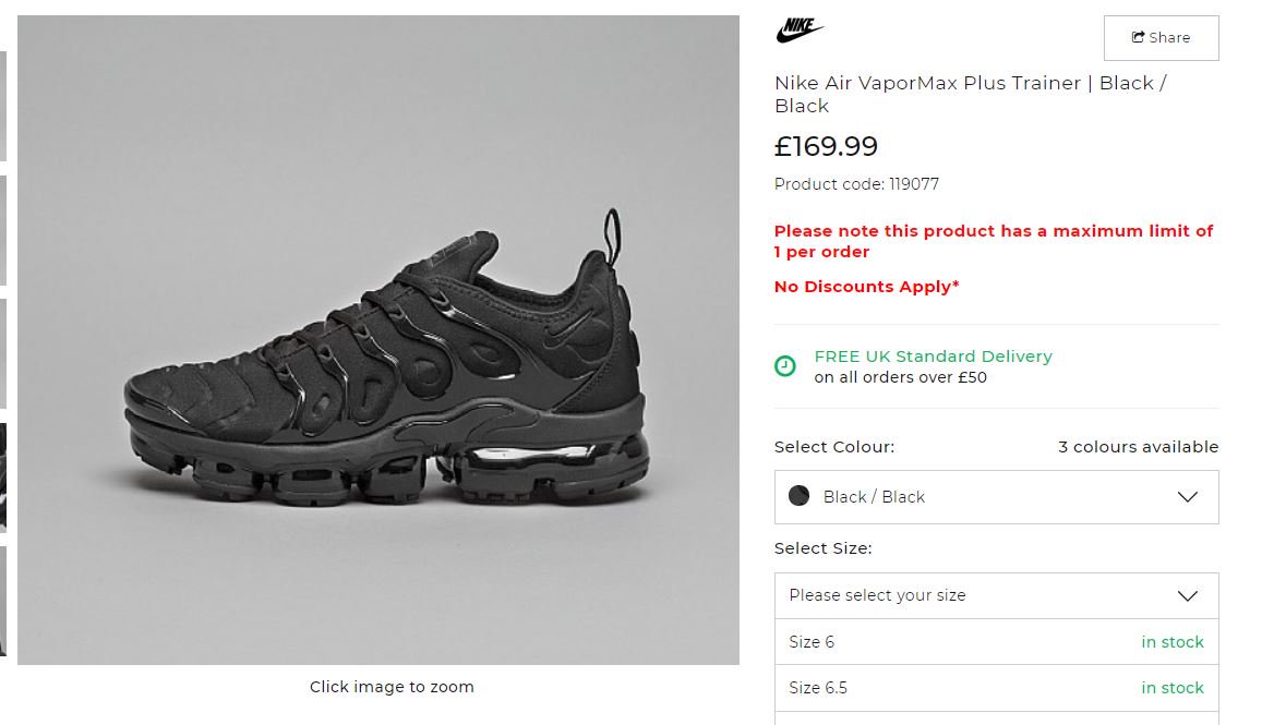 vapormax plus footasylum Shop Clothing 