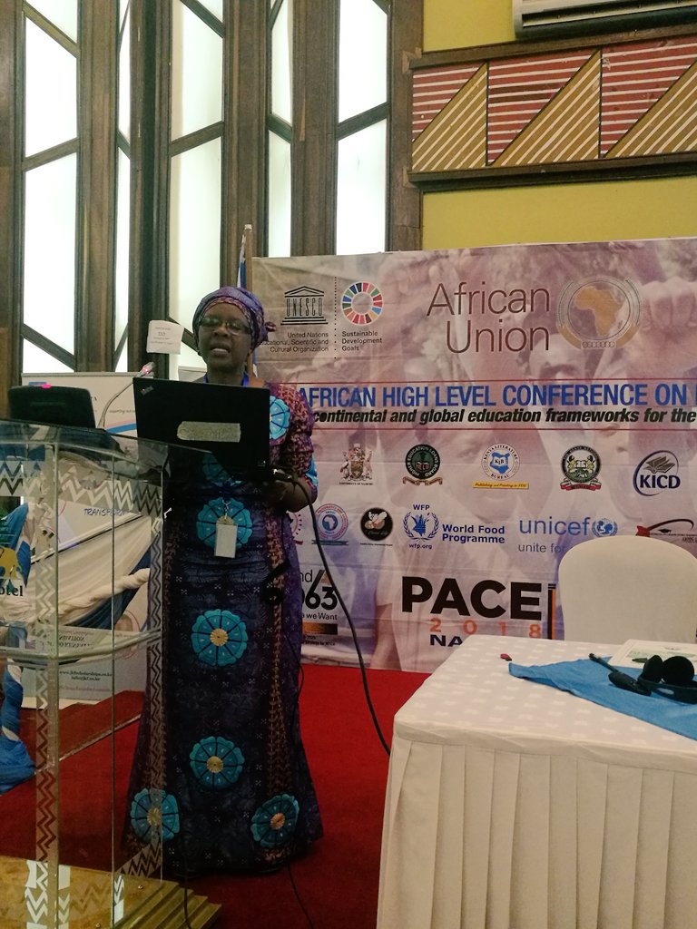 UnescoEast's tweet photo. Synergizing #SDG4 & #CESA16-25 through thematic clusters, where @_AfricanUnion & @UN work in coordination to implement #STEMEducation #ICT in #Education, #TeacherDevelopment #HigherEducation #EducationPlanning #PeaceEducation #TVET #PACE2018 with @eddymatoko & @jordannaidoo1 https://t.co/XD2iYvoseT