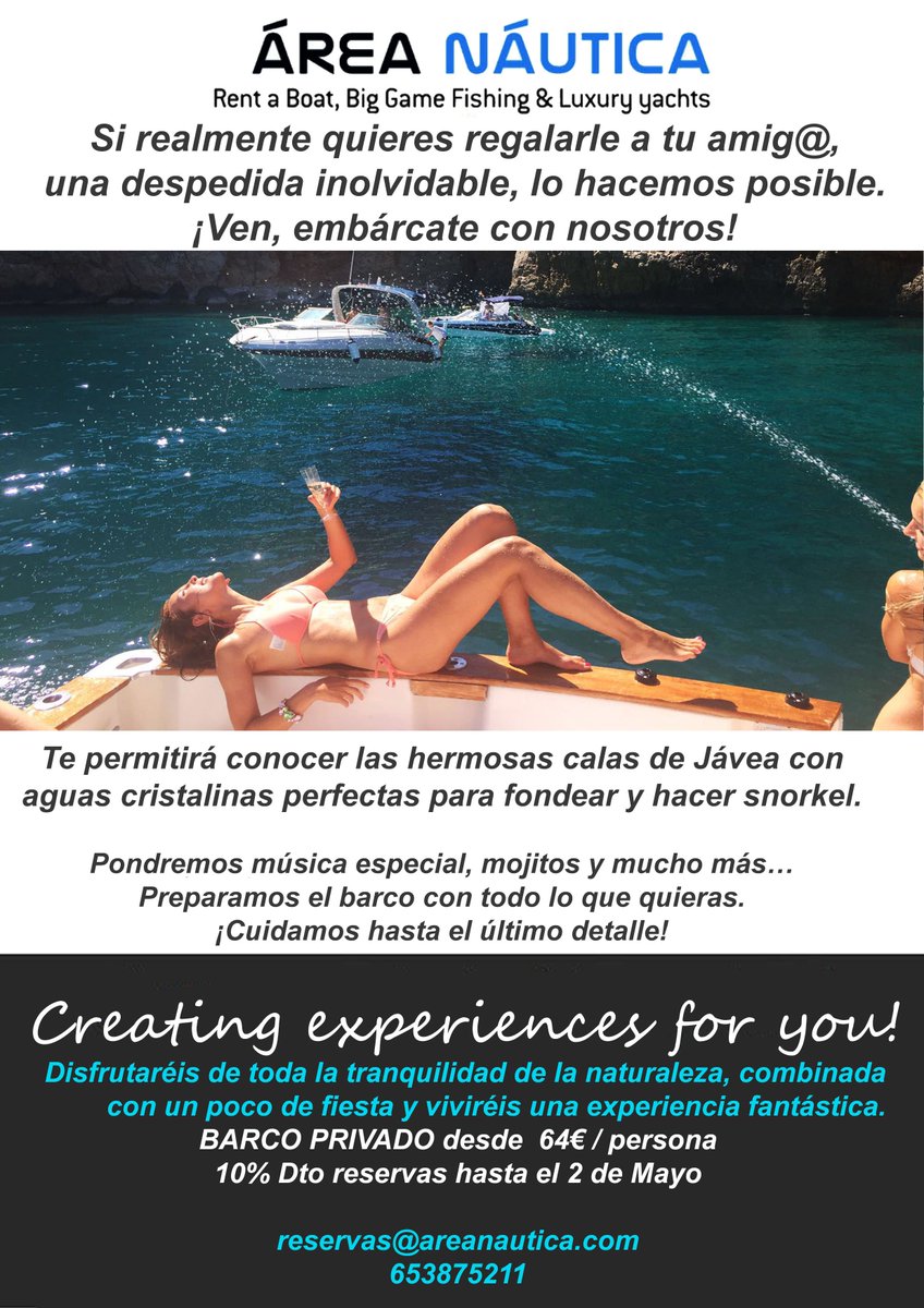 charterjavea's tweet photo. ¡Ven, embárcate con nosotros! https://t.co/V26E5ysbuS
