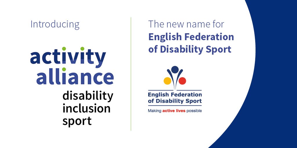 We can announce this morning that Activity Alliance is the new name for the English Federation of Disability Sport. Our charity continues to challenge perceptions and change the reality of disability, inclusion and sport. Stay tuned today as we become Activity Alliance.