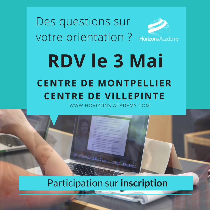 HorizonsAcademy's tweet photo. 🎓Envie de découvrir les métiers #aéroportuaires, les #formations en #informatique, en #anglais ou les autres domaines que l’on propose? 
⚠️ RDV le 3 Mai à #Montpellier et à #Paris pour nos #réunions d'information! 
📋 Pour s'inscrire : https://t.co/yuL6MGk2KJ https://t.co/QH9Q23n9SR